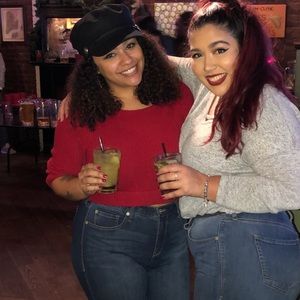 Torrid red cropped sweater